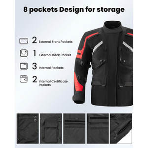 Vestes de moto personnalisées à prix réduit pour hommes – Équipement de conduite sur mesure et tendance – Veste de sécurité pour motard - Product Image 3