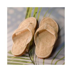 Sandales de douche en loofah de haute qualité 2026, pantoufles en fibres végétales pour soins exfoliants et usage intérieur - Product Image 3