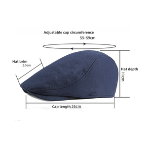 Wholesale Premium Ladies Baker Boy <b>Cap</b> Fashion Chain Detail Newsboy Hat OEM OEM Custom Women <b>Vintage</b> Newsboy <b>Cap</b> Solid Color - Product Image 4