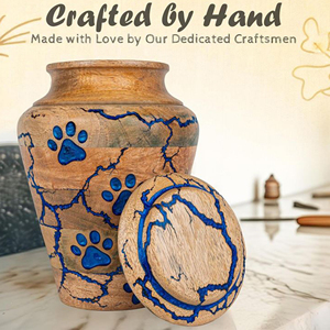 Custom Logo Wooden Cremation Urn Supplier Wooden Urn for Adult Ashes with Velvet Interior by AYAANS - Product Image 5