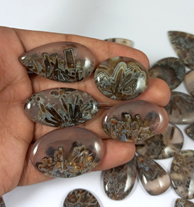 High Quality Bulk Loose Stick Agate Cabochon Natural Crystals High Visibility for Crystal <b>Silver</b> Jewelry Making - Product Image 4