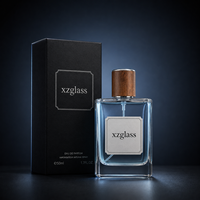 Flacon de parfum carré de luxe avec vaporisateur fin, flacon de parfum vide rechargeable, logo imprimé sur écran, couleur personnalisée, flacon de parfum