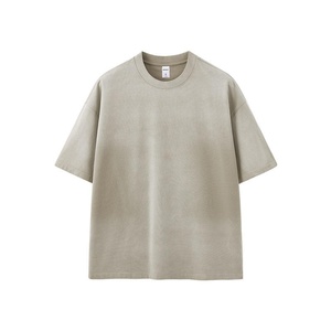 T-shirt unisexe surdimensionné en coton de haute qualité, lavé, pour homme, fabriqué par un fabricant de premier choix - Product Image 4