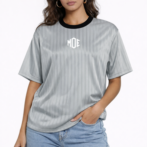 Camiseta Deportiva de Fútbol Americano al por Mayor para Hombre, de Poliéster con Rayas, Logotipo Personalizado, Unisex, Ropa Deportiva para Fanáticos, Fabricante OEM, EE. UU. - Product Image 4