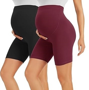 Shorts de maternité sans couture personnalisés OEM en gros, leggings de fitness, shorts de yoga sans couture pour filles, respirants - Product Image 1