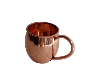 Taza de Cobre Personalizada Hecha en India con Asa, Diseño Premium, Vajilla Duradera para Té, Café y Cócteles - Product Image 3