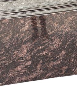 Granito Negro Marrón Exótico Premium en Losa Grande con Patrón de Ondas Naturales y Superficie Pulida para Encimeras, Pisos y Paredes Decorativas - Product Image 1