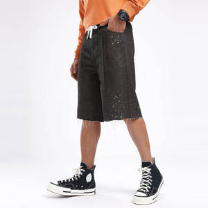 Mens Denim Shorts Casual Streetwear Distressed Summer Loose Fit Fashion <b>Jean</b> Shorts - Product Image 2