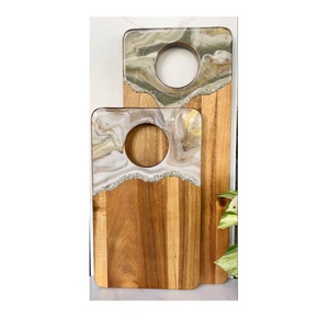 New Fusion <b>Coasters</b> Wood & Epoxy Resin Pieces <b>Coasters</b> For Kitchen Hotel Mats & Pad Natural Wood <b>coaster</b> Made in Indian Handmade - Product Image 3