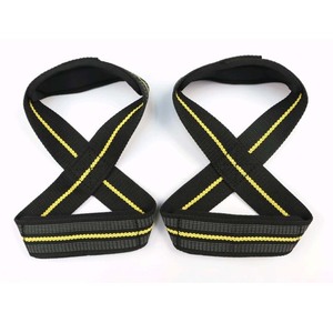 Sangles de protection fitness en forme de 8 pour la musculation, la force athlétique et l'entraînement – Sangles de levage pour barres de gym et supports de poignée - Product Image 1