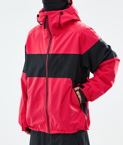 Veste de ski et snowboard personnalisée rouge et noire 2026, imperméable, coupe-vent, isolée, pour homme et femme, fournisseur d'usine - Product Image 4