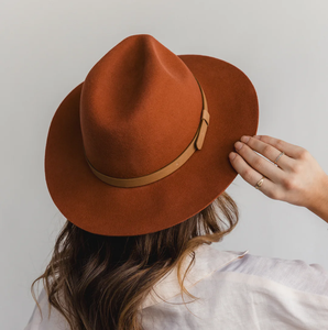 <b>Women</b> & Men Felt Fedora <b>Hat</b> <b>Womens</b> Classic <b>Hat</b> Wide Brim Jazz <b>Hat</b> with Belt Buckle - Product Image 5