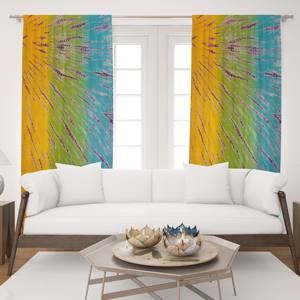 Cortina de Algodón con Estampado Tie Dye de Primera Calidad, Decorativa para Ventanas, para Sala de Estar, Hotel, Venta al por Mayor en India - Product Image 1