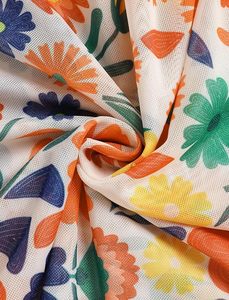 Ropa de Playa para Mujer, Estilo Boho, Falda Cruzada de Gasa Suave con Estampado Floral y Protección UV - Product Image 5