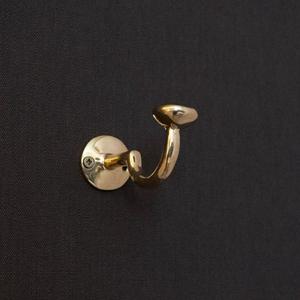 Brass Coat Hook Eco Friendly Handmade Customizable Designs Cloth <b>Towel</b> Holder Top Quality Metal <b>Bathroom</b> Hooks Entryware Use - Product Image 6