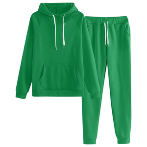 Women's Thick Cotton/<b>Polyester</b> Two-Piece Tracksuit Quick Dry Pullover Hoodies Set Plus Size Blank Jogging Plain Women Tracksuits - Product Image 5