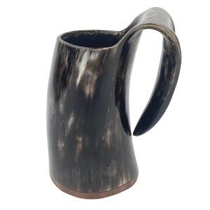 Taza de cuerno de buey de vaca de la mejor calidad, logotipo personalizado de tamaño, elegante taza de cuerno de vaca para beber, 100 Uds., 500-100mL Natural, taza de cuerno para beber cerveza - Product Image 1