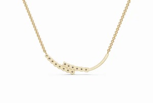 Arsinoe - Colgante de Cadena con Diamante Cultivado en Laboratorio de 0.282 Quilates, Medallón con Halo de 14 Piezas, Oro Amarillo, Rosa o Blanco de 9K, 14K o 18K, Regalo de Joyería - Product Image 6