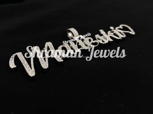 Luxury Hip Hop 925 Solid <b>Silver</b> iced Custom <b>Initial</b> Name <b>Necklace</b> Heart VVS Moissanite Diamond Big Bling Pendant Chic Charm Gift - Product Image 5