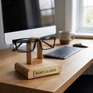 Custom <b>Wooden</b> Glass Holder For Tabletop Desk Decor <b>Wooden</b> Specks Holder By Universal Overseas India - Product Image 6