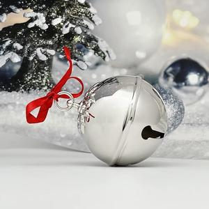 Alabanza Enterprises Adorno Colgante Clásico Art Deco de Metal con Forma de Campana para Árbol de Navidad, Hecho a Máquina, Acabado Plateado, Alta Calidad - Product Image 4