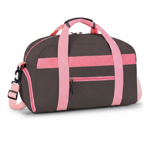 Striped Polyester Duffle <b>Bag</b> With Adjustable Strap Lightweight Gym Travel <b>Bag</b> For Unisex Casual Use 20-<b>30L</b> Capacity - Product Image 3