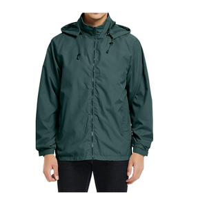 Veste coupe-vent légère pour homme, respirante et imperméable avec capuche, pour les activités de plein air et les tenues décontractées - Product Image 4