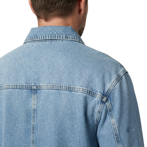 Custom Direct Factory Casual Hip Hop Denim <b>Jacket</b> Factory Wholesale <b>Men's</b> Bule Denim <b>Jacket</b> Modern Slim Fit Cheap Winter <b>Jacket</b> - Product Image 4