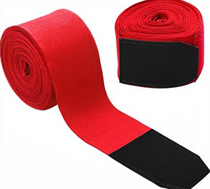 OEM 2026 Cotton Boxing Hand <b>Wraps</b> In Yellow Red Blue White <b>Black</b> For Training Durable All Seasons Use - Product Image 2