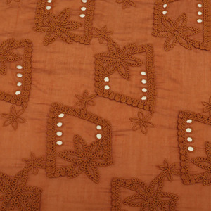 Tela de Georgette con Bordado Africano Premium, Multihilo, para Vestidos de Mujer, Kaftanes y Prendas de Moda - Product Image 4