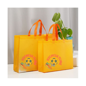 Promotional Wholesale Eco Friendly Nonwoven Handled <b>Foldable</b> Reusable Large (>50cm) Shoulder Strap Shopping <b>Bags</b> Custom Logo - Product Image 5