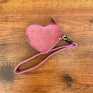 Wholesale Designer <b>Boot</b> Stitch Suede Leather Wristlet Coin Purse for Women's Custom Multifunctional Genuine Leather Money Pouch - Product Image 5