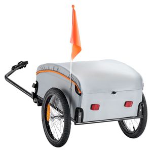 Chariot de vélo robuste, capacité de charge de 88/100/160 lb, pliable, rangement compact, remorque de transport pour vélo, remorques utilitaires - Product Image 1
