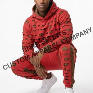 Vente en gros de sweats à capuche pour hommes en molleton épais, style vintage, hip-hop, coupe classique, effet vieilli, unis, personnalisables, délavés à la pierre, avec découpe laser - Product Image 5