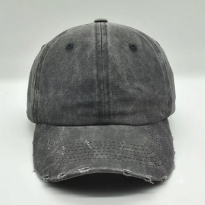 Gorra de Béisbol Personalizada al por Mayor con Logo, Estilo Desgastado, de Algodón, con 6 Paneles, Perfil Medio y Visera Curva - Product Image 2