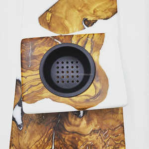 Elegant Resin Art Wooden Bakhoor Burner Premium Aromatic Incense Holder for Home Styling, Arabic <b>Wedding</b> <b>Gifts</b> & Festive <b>Hampers</b> - Product Image 5