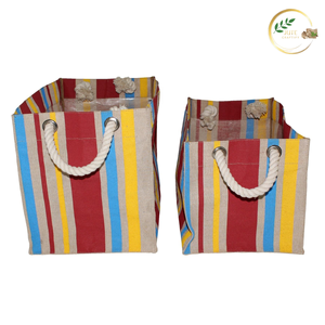 Durable Jute Laundry Bag with Reinforced Stitching Eco Friendly Laundry <b>Storage</b> <b>Solution</b> - Product Image 2