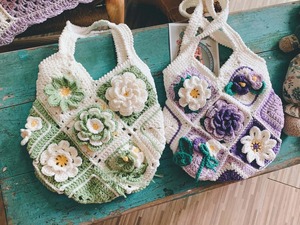 Sac à bandoulière en crochet fait main pour femme, en fil de coton, idéal pour le quotidien, les courses et les voyages – En promotion ! - Product Image 2