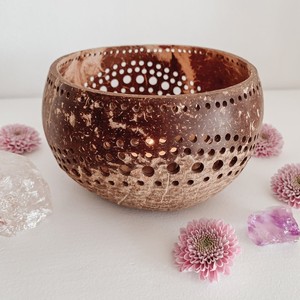 <b>Candle</b> Stands Wedding Decoration Coconut Shell Bowl <b>Small</b> Medium Big Sizes Natural Coco Stand Holder Shells for <b>Candles</b> - Product Image 4