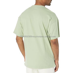 เสื้อยืดผู้ชายคอตตอน 100% ทรงโอเวอร์ไซส์ ไหล่ตก สไตล์สตรีทแวร์ ไซส์พลัส สำหรับขายส่งแบบ OEM - Product Image 2