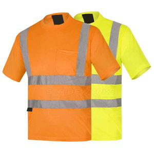 Camiseta de Trabajo Personalizada para Personal Industrial, Poliéster Ligero y Transpirable, Impresión de Alta Calidad, Alta Visibilidad, Marca Privada - Product Image 3