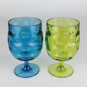 Verres à vin courts en plastique de couleur personnalisée pour les fêtes en plein air et les restaurants - Product Image 3
