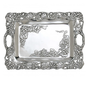 Handmade Hammered Design Stainless Steel Serving Tray Household <b>Kitchen</b> Storage Accessories With Amazing Price - Product Image 4