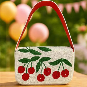 Sac à bandoulière multicolore fait main avec perles, pochette de soirée de luxe brodée à la main, sac de créateur personnalisé pour femme - Product Image 1