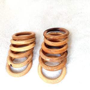 40mm Nature Color Smooth Beechwood Engraving Wall Hanging Reusable DIY Accessories Polished <b>Wood</b> Circles Chinese New Year - Product Image 2