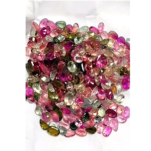 633 Pièces de Tourmaline Naturelle Multicolore (Vert, Rose) 5x3mm, 6x4mm, 7x5mm, Formes Ovale et Poire Facettées, 204 Carats, Qualité Iroc Sales, Pierres Précieuses Libres pour Bijoux - Product Image 6