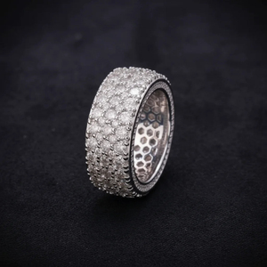 Round Brilliant Cut Lab Grown Diamond Ring <b>Pillow</b> Shaped Antique Style Engagement Ring Soft Rounded Corners Vintage Inspired - Product Image 1