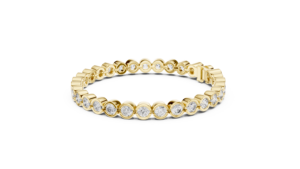 Pulsera de Diamantes de Oro Amarillo de 18K, Corte Redondo de 4mm, 31 Piedras, Joyería Fina Elegante para Fiestas y Bodas, Regalo para Mujer - Product Image 2