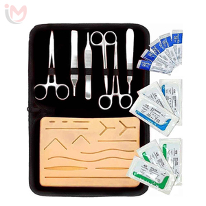 Kit d'entraînement à la suture avec instruments en acier inoxydable pour la formation des étudiants en médecine - Ensemble manuel - Product Image 2