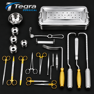 Ensemble d'instruments chirurgicaux en acier inoxydable de haute qualité pour l'augmentation mammaire, certifié CE par Tegra - Product Image 1